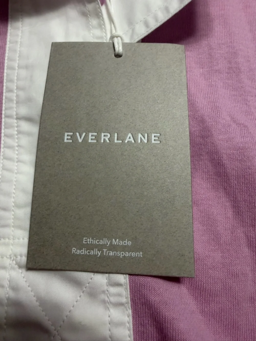 Everlane The Retro Jersey Polo- Mauve/Bone - Picture 7 of 11